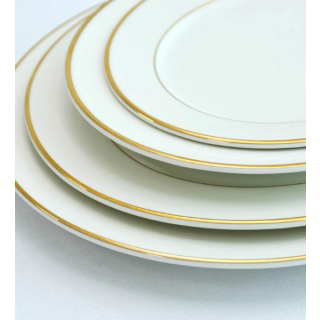 Plate Double Gold Trim
