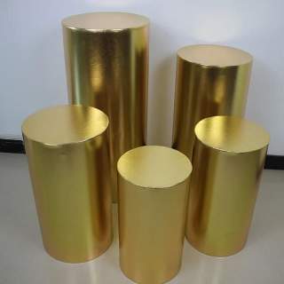 Gold Cylinder Plinth
