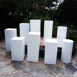 White Cubed Plinth