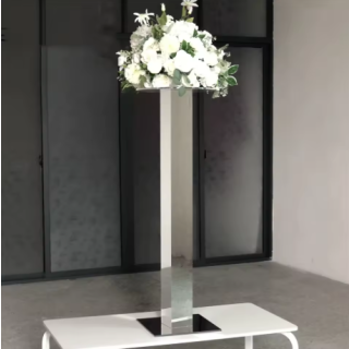 Tall Cubed Pillar Vase