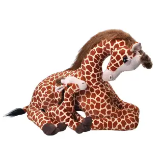 Jumbo Mum and Baby Giraffe 76cm
